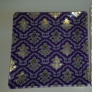 2001 NIB Fringe Studio Moyen Foil Tray 4 3/8"